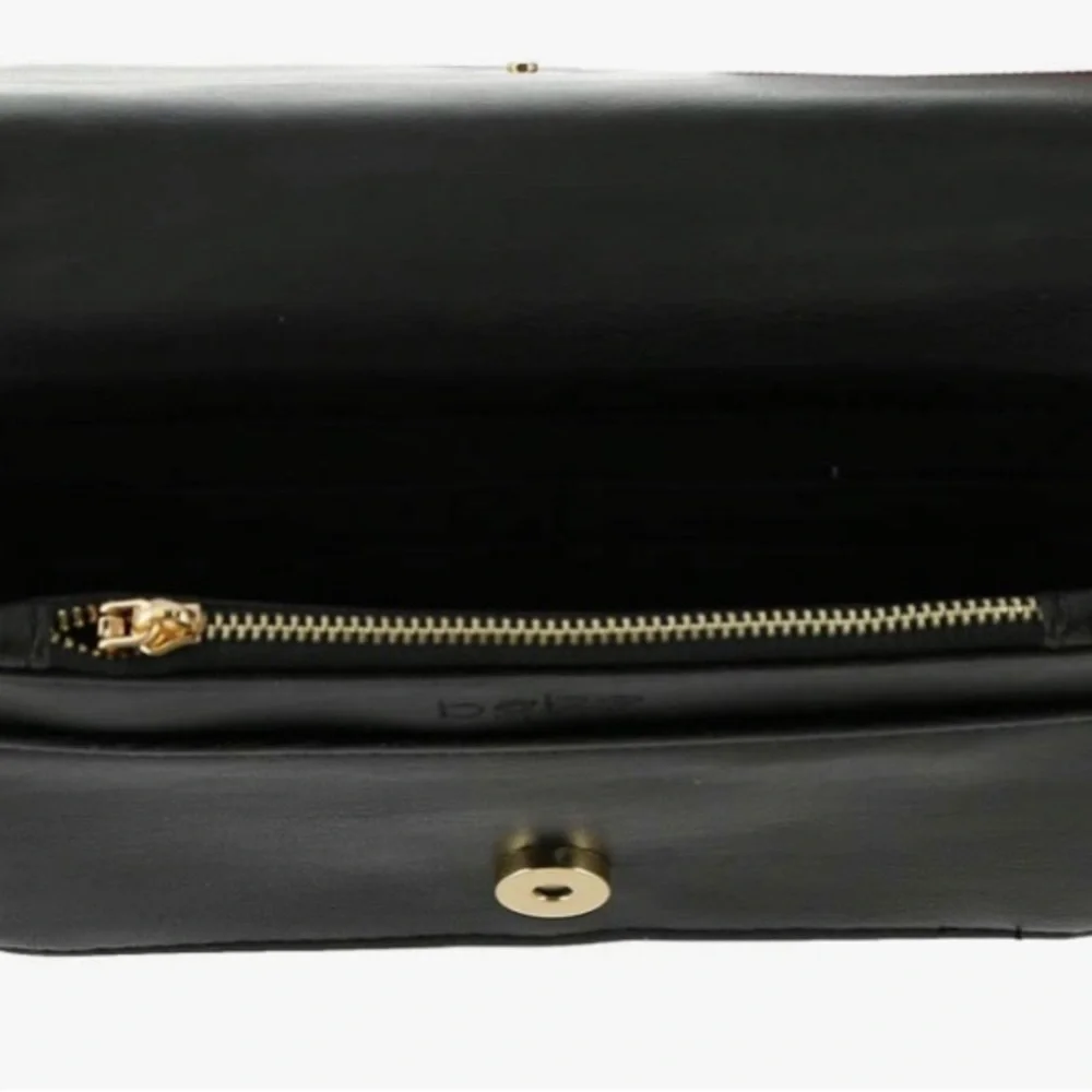Bebe black leather crossbody, NWT